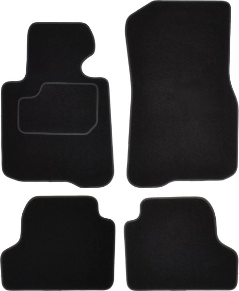 Covoras podea textil MAMMOOTH Velours 4 buc front/rear set negru compatibil BMW 4 (F32, F82) 07.13-06.20 Coupe