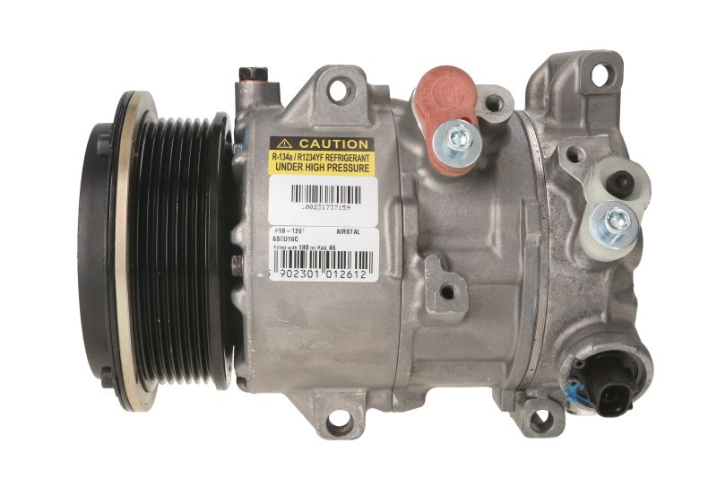 Compresor aer condiționat Denso 6SEU16C AIRSTAL Toyota diametru fulie 110mm 7 caneluri ulei PAG 46 agent R 134a 180ml 12V