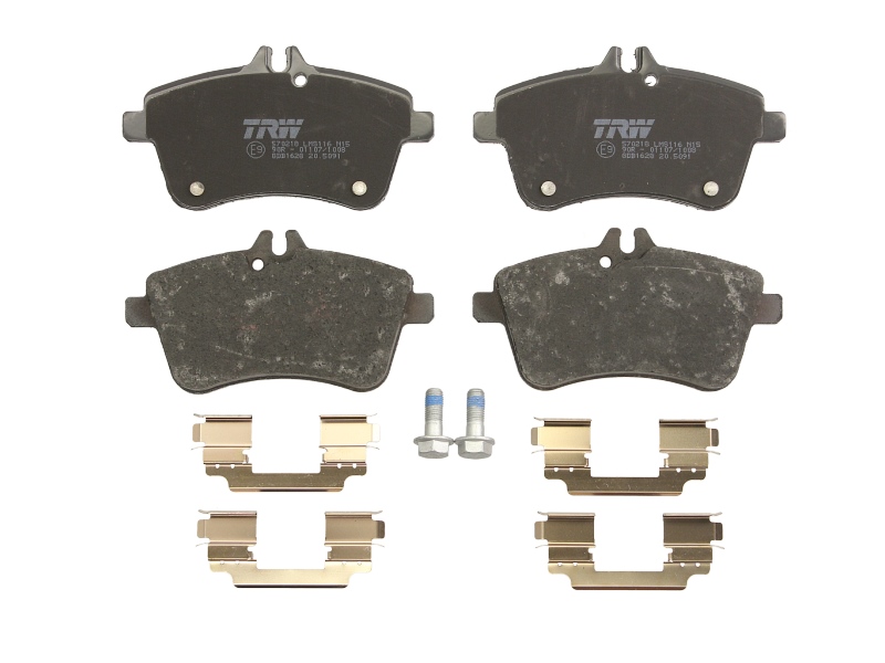 Set placute frana Fata TRW cu suplimente suruburi ghidare MERCEDES A W169 B SPORTS W245 2.0-Electric 09.04-06.12