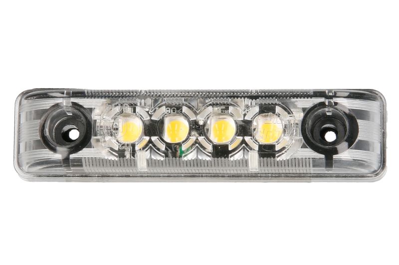 Lumina de delimitare HELLA LED alb 12V, înălțime 16mm, lățime 65mm, adâncime 11mm, dreapta/stânga, carcasă neagră