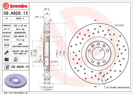 Disc frana BREMBO