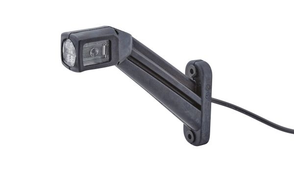 Lumina de clarificare HELLA LED, Latura, 12/24V, cablu 500 mm, brat lung, EASYCONN, alb/rosu/portocaliu, montare suprafata