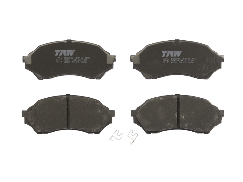 Set placute frana Fata cu suplimente TRW AUTOMOTIVE Mazda 323 F VI 323 S VI 1.3/1.4/1.5 09.98-05.04 123.0mm Latime 51.8mm Inaltime 16.0mm Grosime