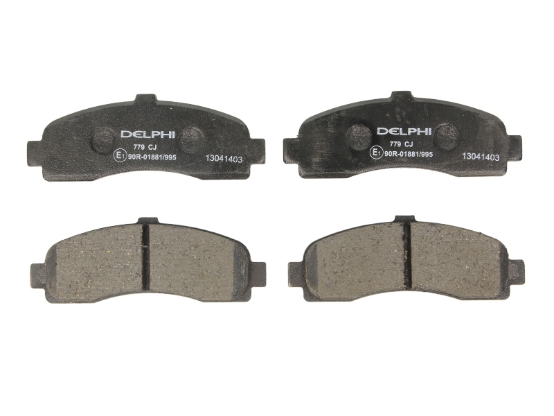 Set placute frana fata DELPHI NISSAN MICRA II 1.0-1.5D 08.92-02.03 inaltime 45mm latime 121mm grosime 15mm fara senzori uzura