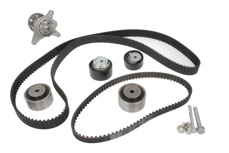 Set pompa apa + curea dintata HEPU pentru CITROEN C5 III, C6; PEUGEOT 407, 607 2.7D 12.04 - 85 dinti, 20mm latime, 2 curele