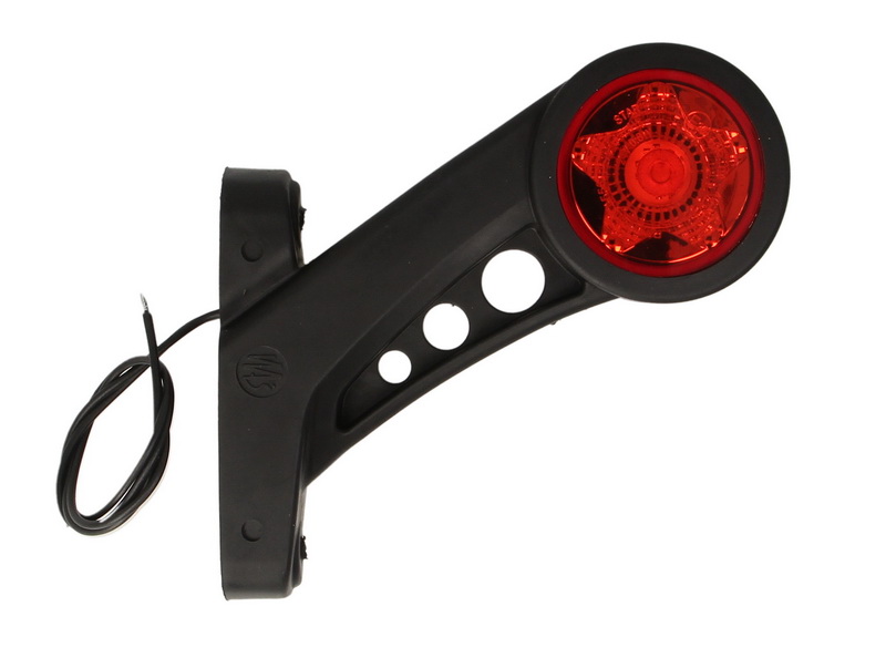 Lumină de clarificare WAS LED Dreapta 12/24V Orange/Red/White Outline Marker Lights