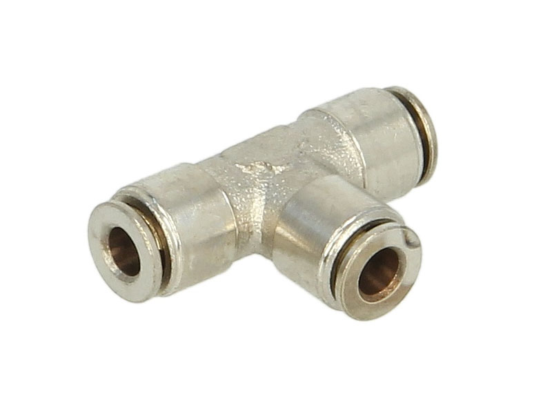 Cap de cuplare PNEUMATICS Sistem pneumatic Montare TEKALAN Piese conector T metal Fir 8x1 mm Furtun 8x1 mm 1buc