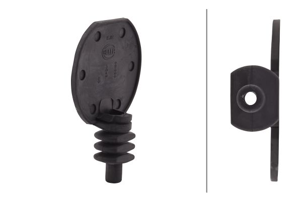 Dulie HELLA Priza Plug-In Capac Cauciuc Negru Diametru 8-11mm Remorca Element Elect. Remorcare