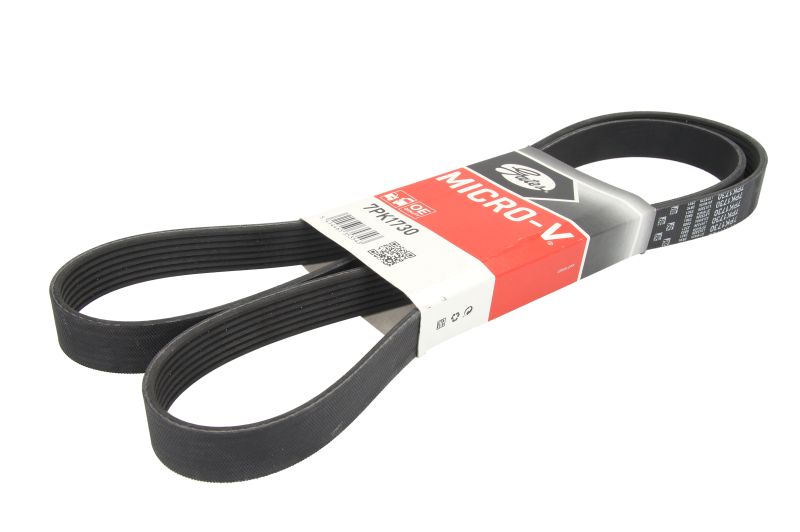 Curea transmisie cu caneluri GATES Multi-V-belt 7PK1730 1730mm 24.9mm 7 nervuri HONDA