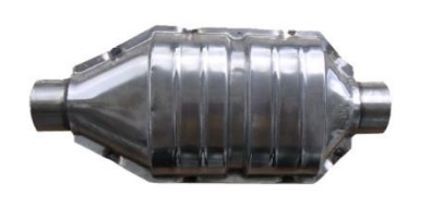 Convertor catalitic JMJ metal oval Universal Diesel/Benzina EURO 2 105x175x405 mm teava 50 mm motor max 3000 cm³