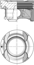 Piston KOLBENSCHMIDT 83 STD Mercedes A W176 B W246 W242 CLA C117 X117 GLA X156 1.6 Diametru 83.0 mm Lungime 50.85 mm