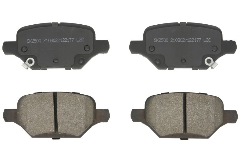 Planetara LPR Set Plăcuțe Frână Spate Opel Mokka/Mokka X 1.4-1.6D 06.12- Înălțime 45.7mm Lățime 106.5mm Grosime 17.0mm