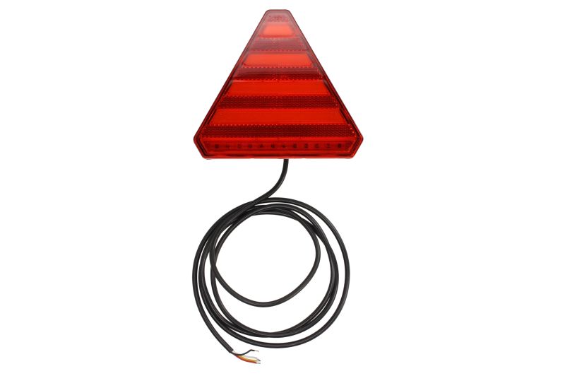 Stopuri spate WAS LED 12/24V indicator lumini frana parcare iluminare numar reflector triunghiular lungime cablu 0,2m 163x143x75mm