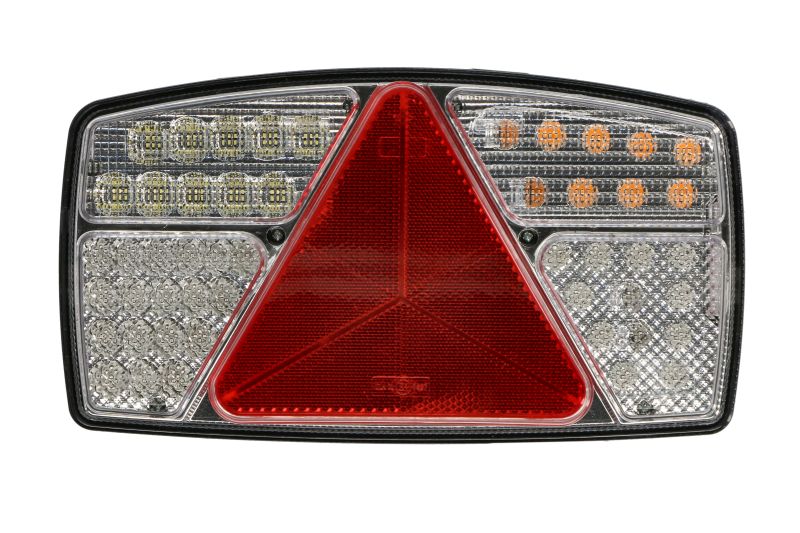 Stopuri spate ASPOCK LED 10/30V cu indicator ceata marsarier frana parcare reflector triunghiular cablu 0,5m SCANIA