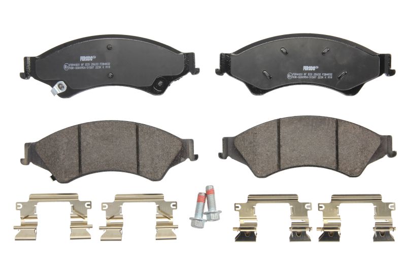 Set placute frana Fata FORD RANGER 2.0D-3.2D 04.11- FERODO Inaltime 68.1 mm Latime 194.1 mm Grosime 16.5 mm