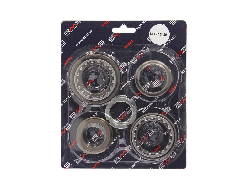 Rulment cap de şasiu RMS set complet inferior/superior APRILIA SCARABEO PIAGGIO VESPA BEVERLY CARNABY 125-500 2005-2016