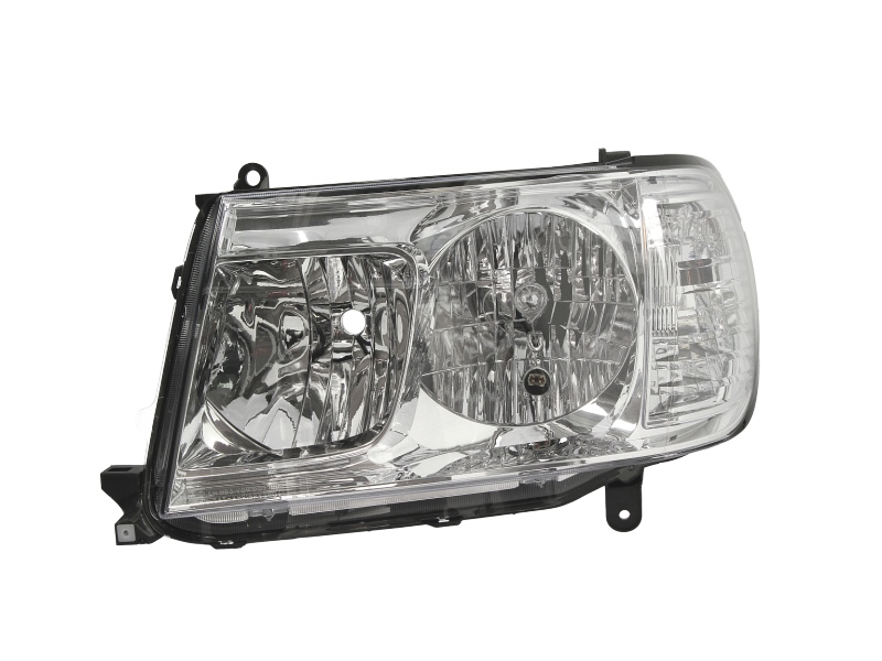 Far Stanga DEPO Toyota Land Cruiser 100 Lampa Frontala HB3/HB4 Electric Manual Cromat Alb Fara Motoras