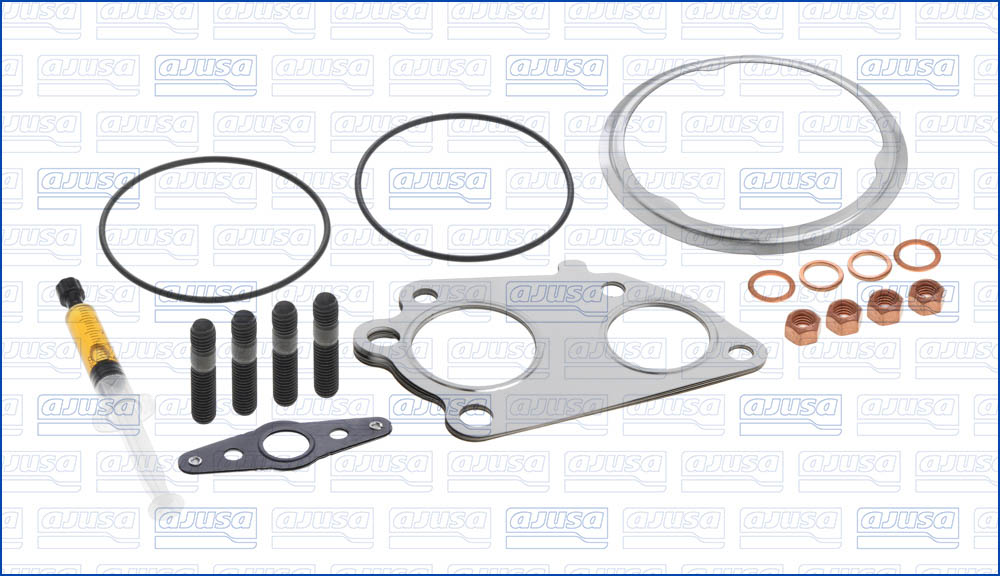 Set montaj turbocompresor AJUSA cu garnituri BMW 3 E90 E91 E92 5 E60 E61 6 E63 E64 X3 E83 X5 E70 X6 E71 E72 3.0D 03.06-07.13