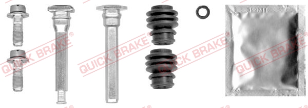 Set bucsi de ghidaj etrier frana QUICK BRAKE Kit reparare Fata Dreapta/Stanga ISUZU D-MAX I II 1.9D/2.5D/3.0D 10.06-