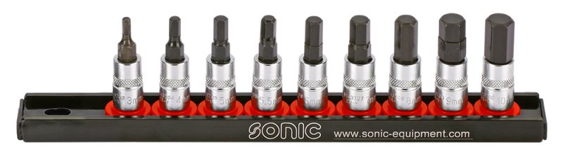 Set chei tubulare SONIC Mufe biti omogen HEX 1/4 inch 6.3 mm 7 buc