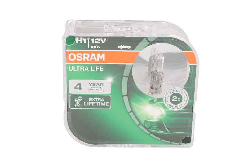 Bec incandescent OSRAM H1 12V 55W P14,5S Ultra Life DS 3 4 IVECO DAILY IV V VI MERCEDES C W202 10.75-