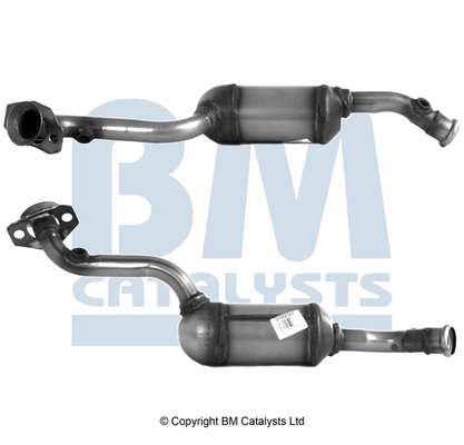 Convertor catalitic EURO 3 Renault Twingo I 1.2 1996-2007 BM CATALYSTS dedicat benzina EURO 4 omologare drum E9-103R