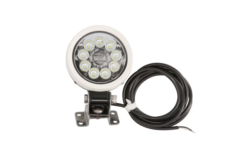 Lampa de lucru LED 12/24/60V 37W 5000lm 9 LED-uri adancime 46mm diametru 108mm cu sirma 2,5m lumina dispersata WAS