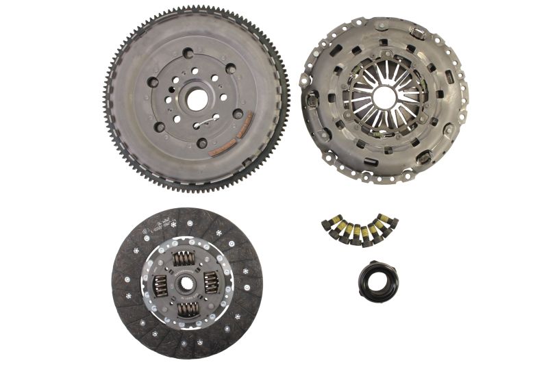 Set ambreiaj LUK cu rulment volant masa dubla Ford Transit 2.4D 01.00-05.06 8 gauri 5 dinti reglare automata