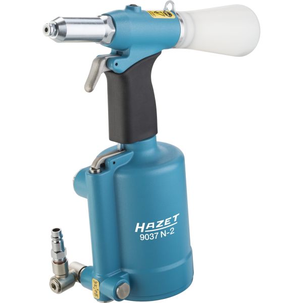 Pistol de nituit pneumatic HAZET 14.700 N dimensiuni 296,6 mm nituire 3,0 - 6,4 mm