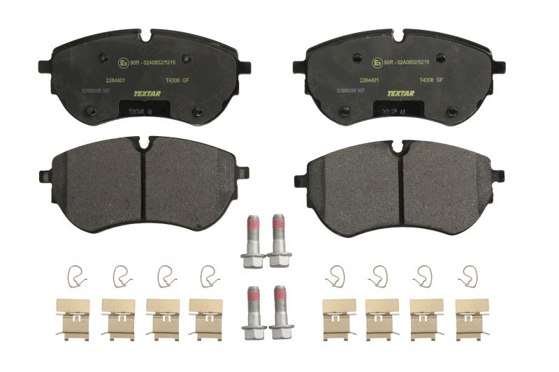 Set placute frana Fata TEXTAR VW AMAROK 3.0D 06.16- Inaltime 75.6mm Latime 163.8mm Grosime 19.4mm