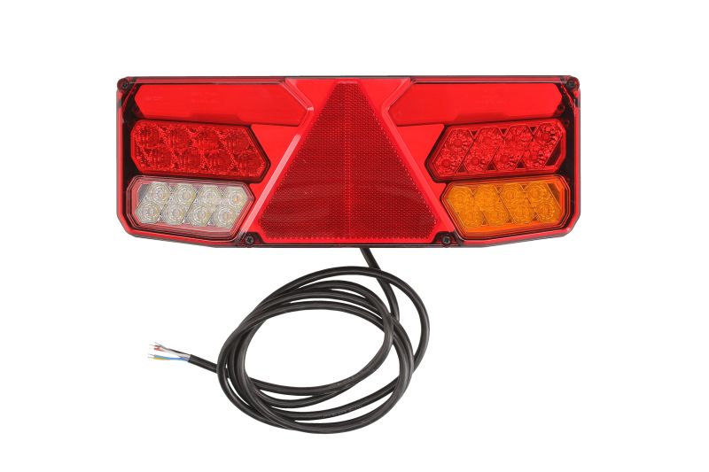 Stop spate dreapta LED 12/24V indicator ceata mers inapoi frana pozitie reflector triunghiular garda laterala WAS