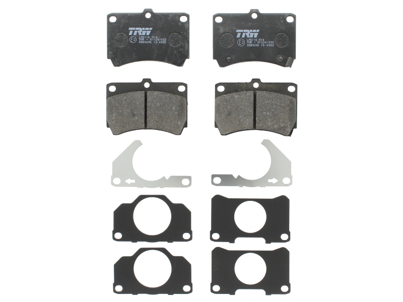 Set placute frana Fata TRW AUTOMOTIVE KIA RIO MAZDA DEMIO 1.3/1.5 08.98-02.05 Inaltime 64mm Latime 91.6mm Grosime 15.5mm