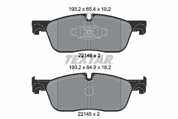 Set placute frana fata Jaguar E-Pace F-Pace Land Rover Discovery Sport Range Rover Evoque 1.5H-5.0 06.11- TEXTAR