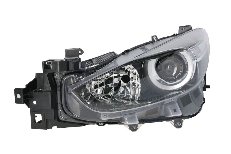 Lampa frontala stanga H11/H15/W5W electric cu motor insert negru Mazda 3 03.19 DEPO Far Fata Faruri