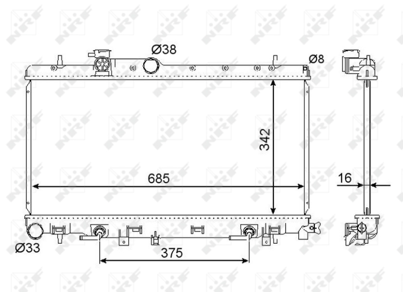 Radiator, racire motor NRF