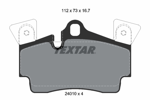 Set placute frana,frana disc TEXTAR