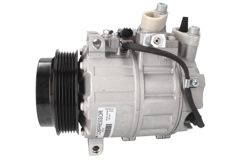 Compresor aer condiționat VALEO Mercedes C Class 204 2007> DCS 12V R134a fulie 114.4mm ulei PAG 46 190ml 6 caneluri