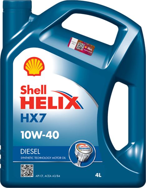 Ulei Lichide tehnice - Ulei motor SHELL HELIX HX7 DIESEL 10W40 4L CF