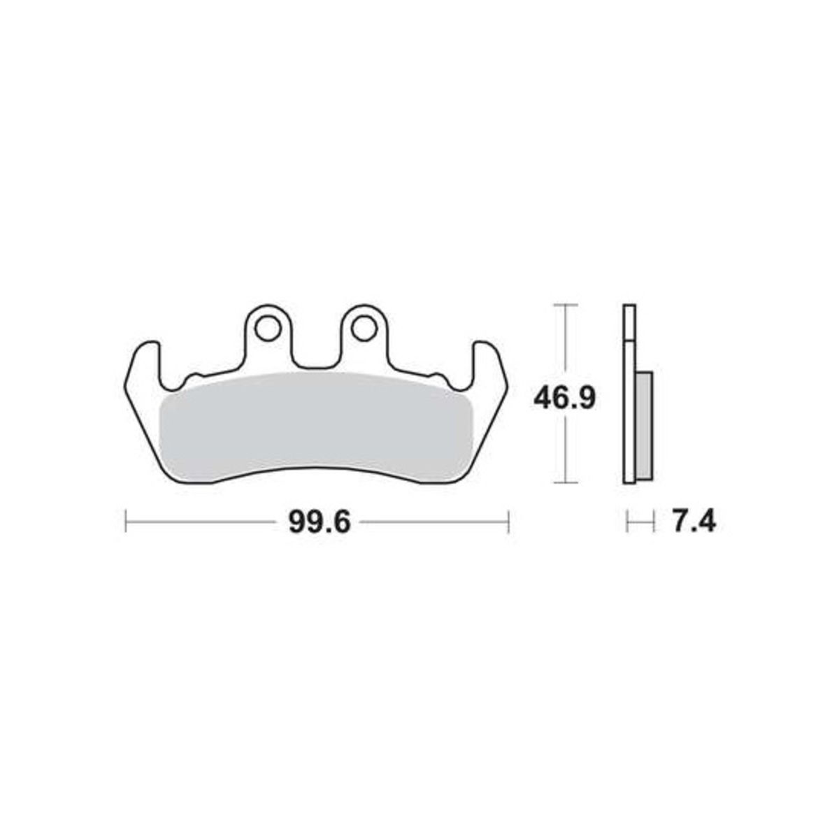 Bremsbelagsatz TRW MCB630