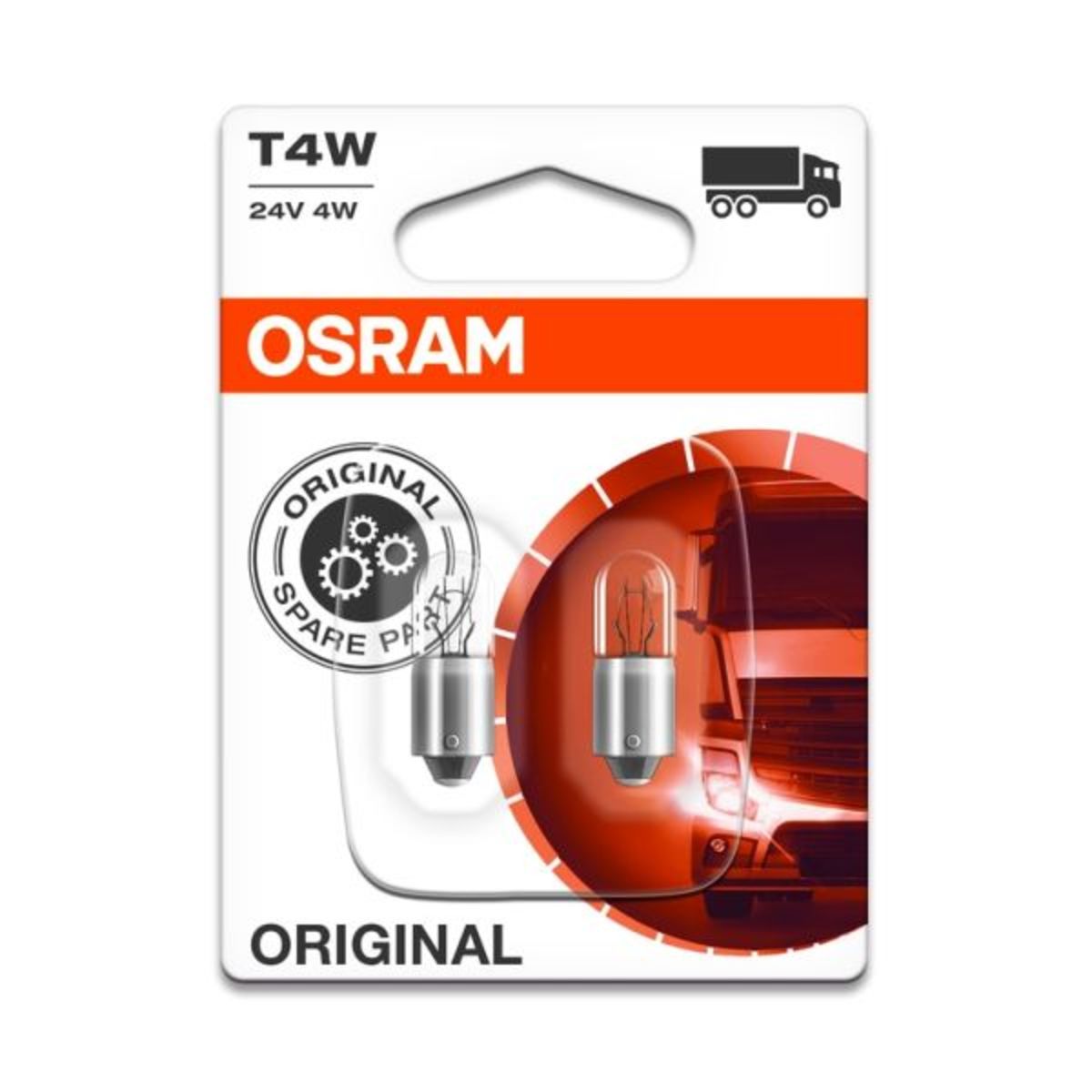 Image of P27/7w lamp  T4W Standard 24V/4W, 2 Stuk