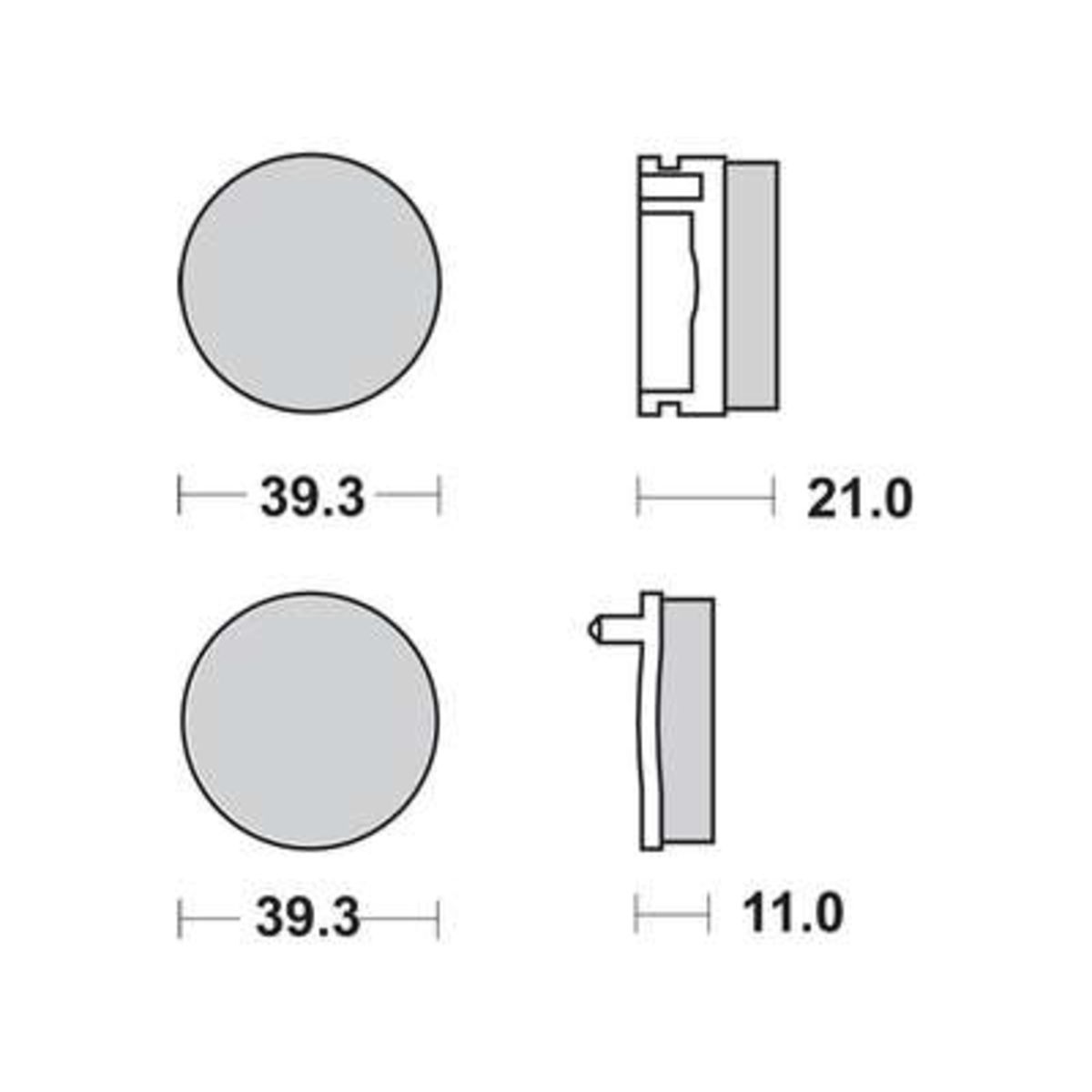 Jeu de plaquettes de frein TRW MCB504