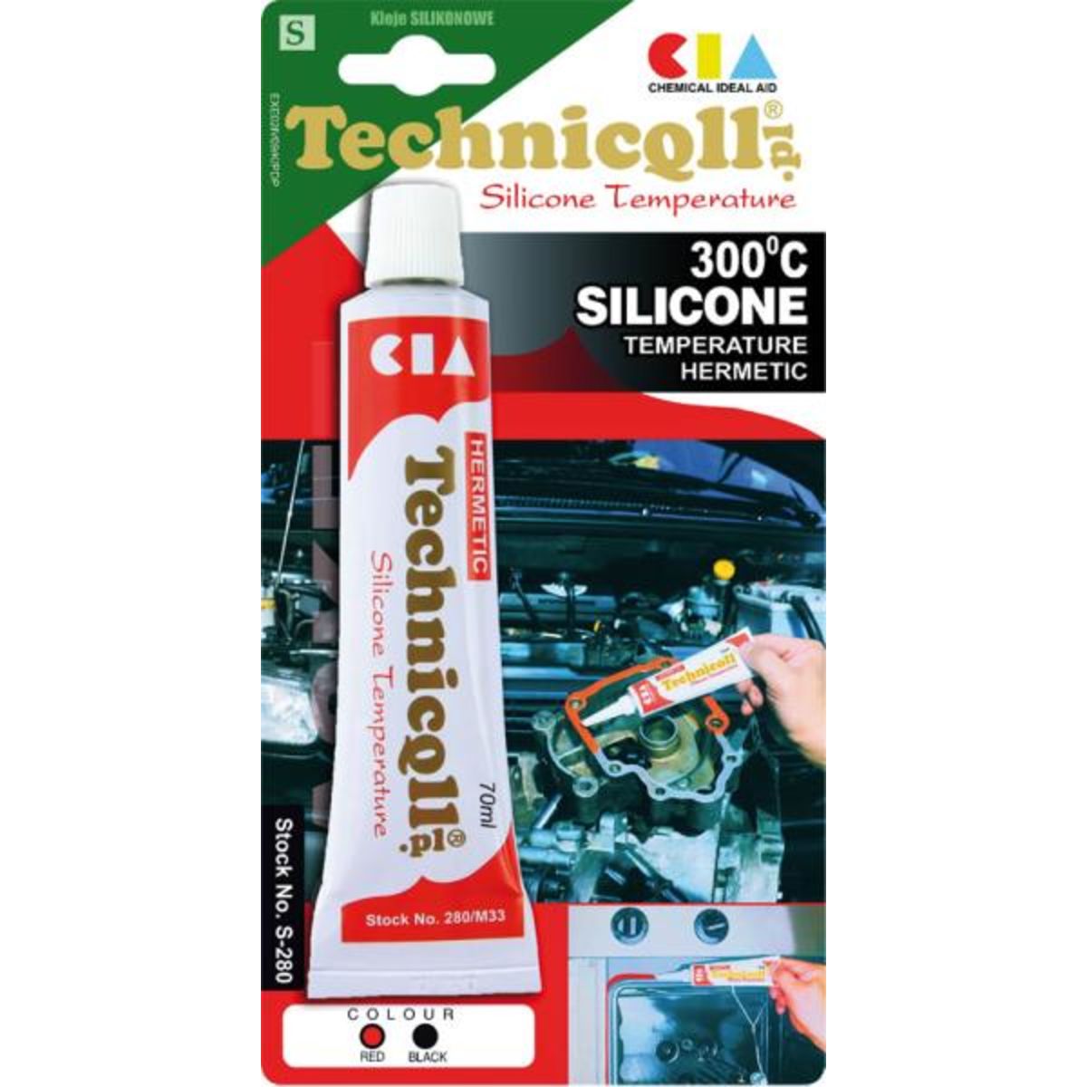 Silikon TECHNICQLL Silicone Temperature Hermetic, 70 ml Sklep Inter Cars