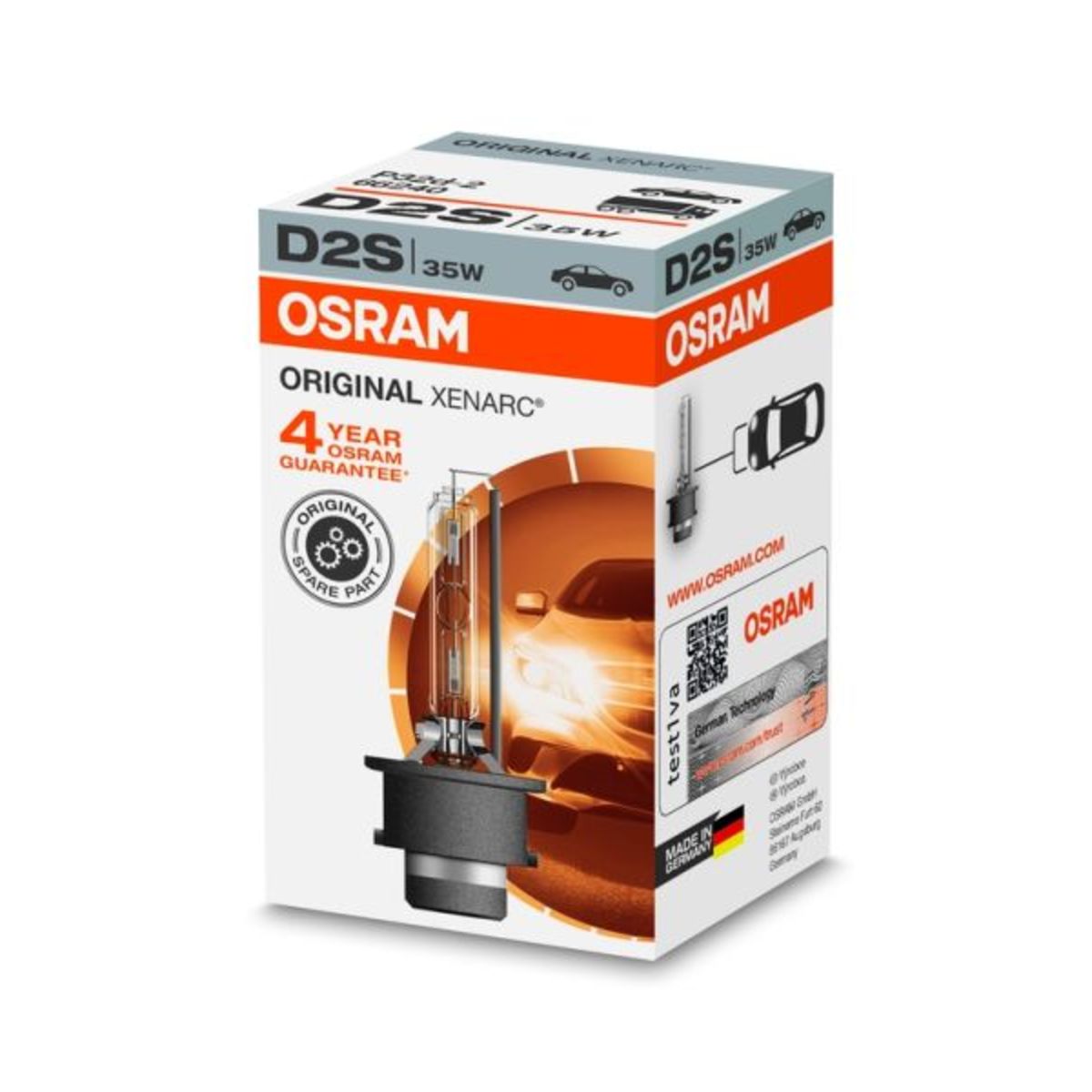 Ampoule xénon OSRAM D2S Xenarc 85V, 35W