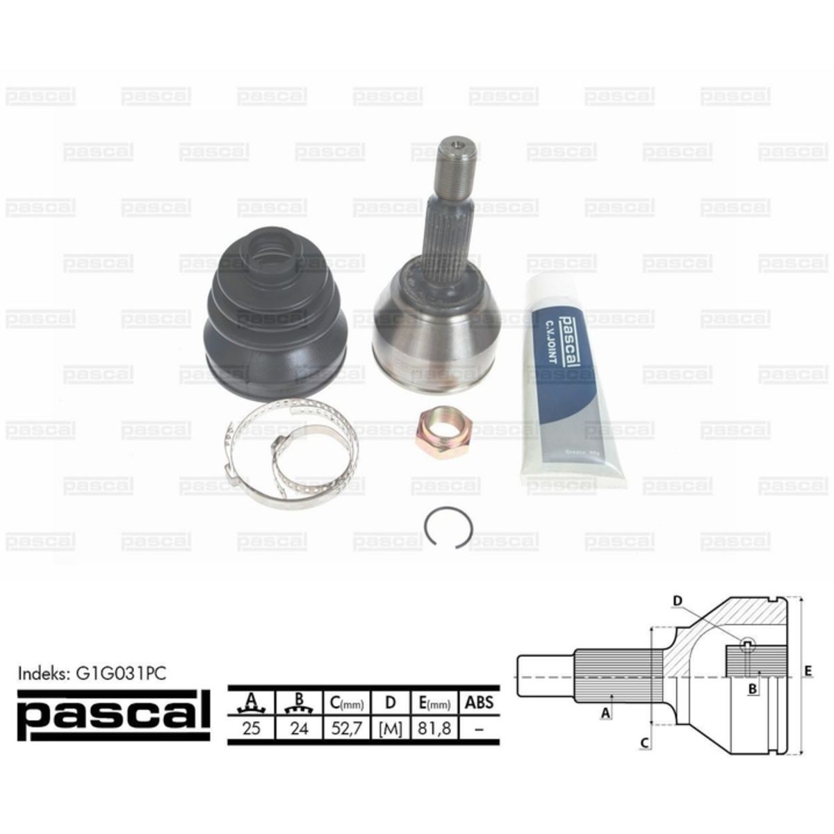Image of Homokineet reparatie set, aandrijfas