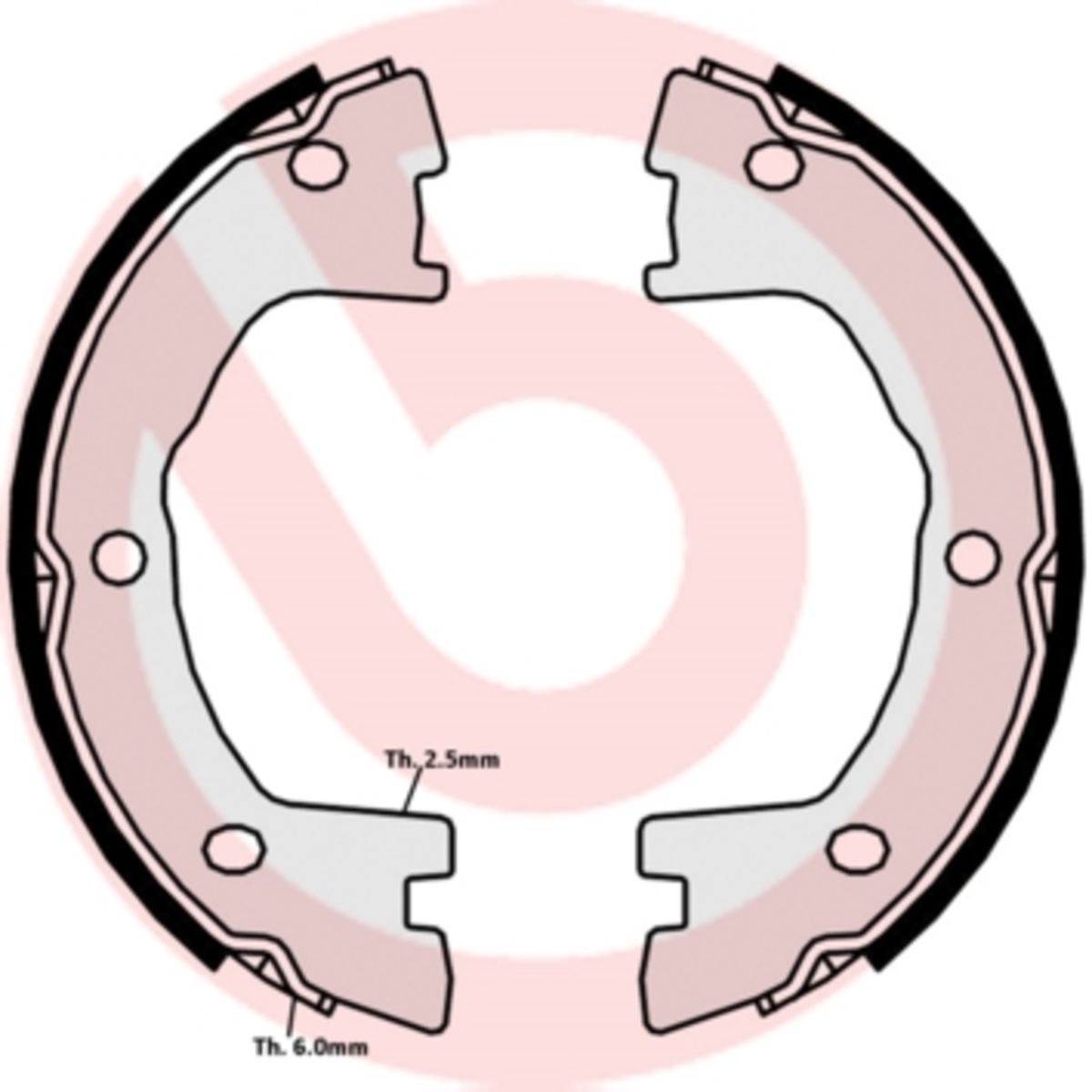 Brembo Bremsbacke S A6 508