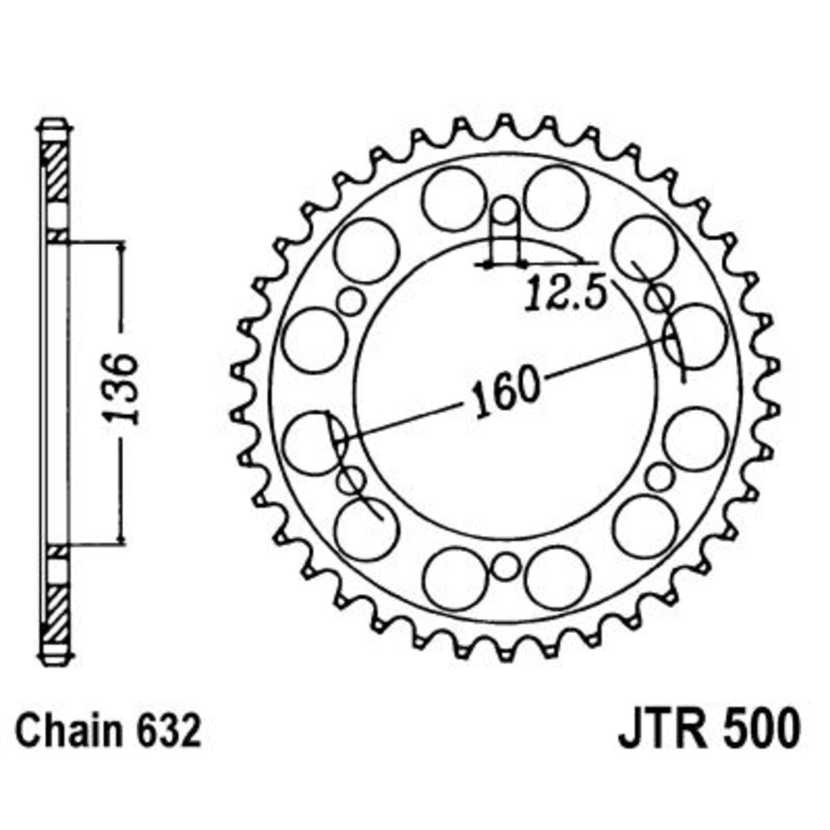 Pignone posteriore JTR 500,41