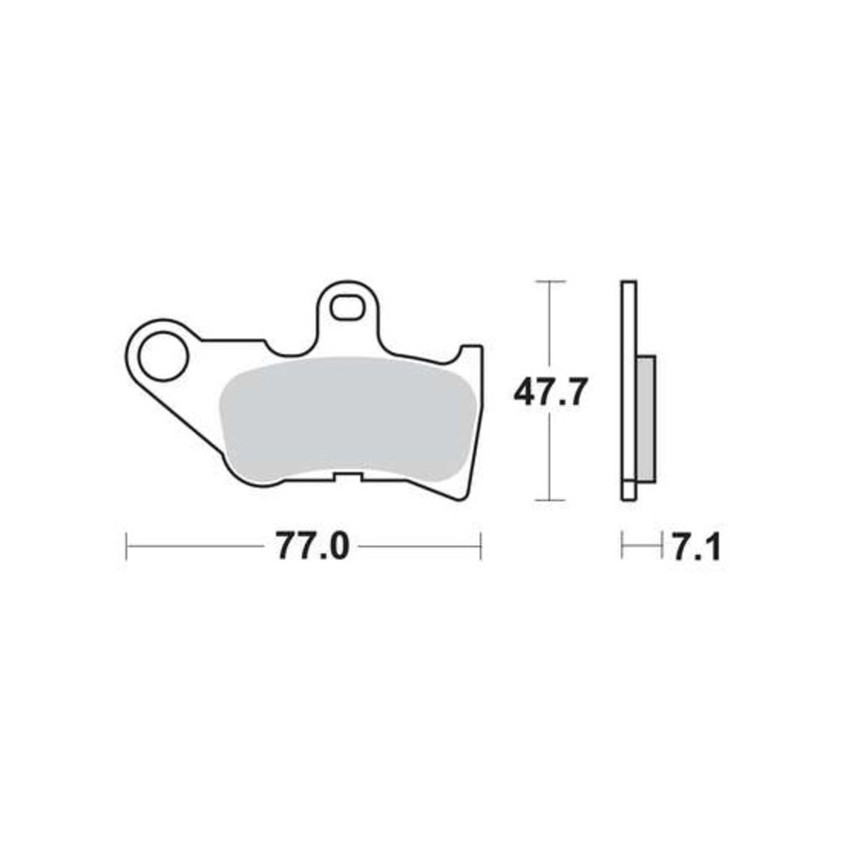 Bremsbelagsatz TRW MCB728