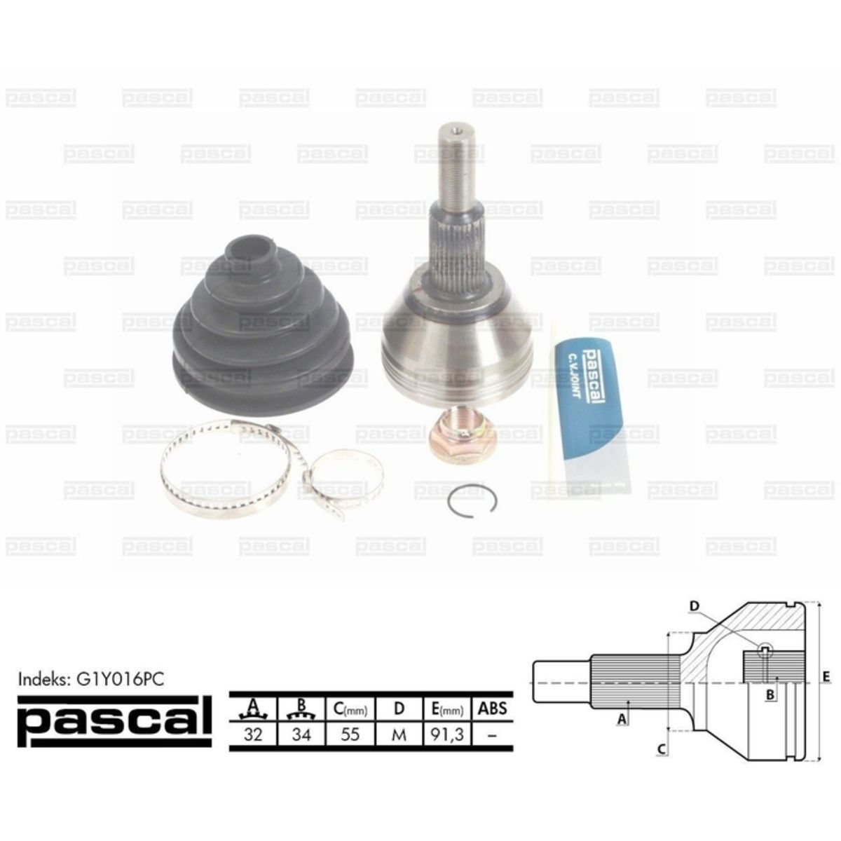 Image of Homokineet reparatie set, aandrijfas