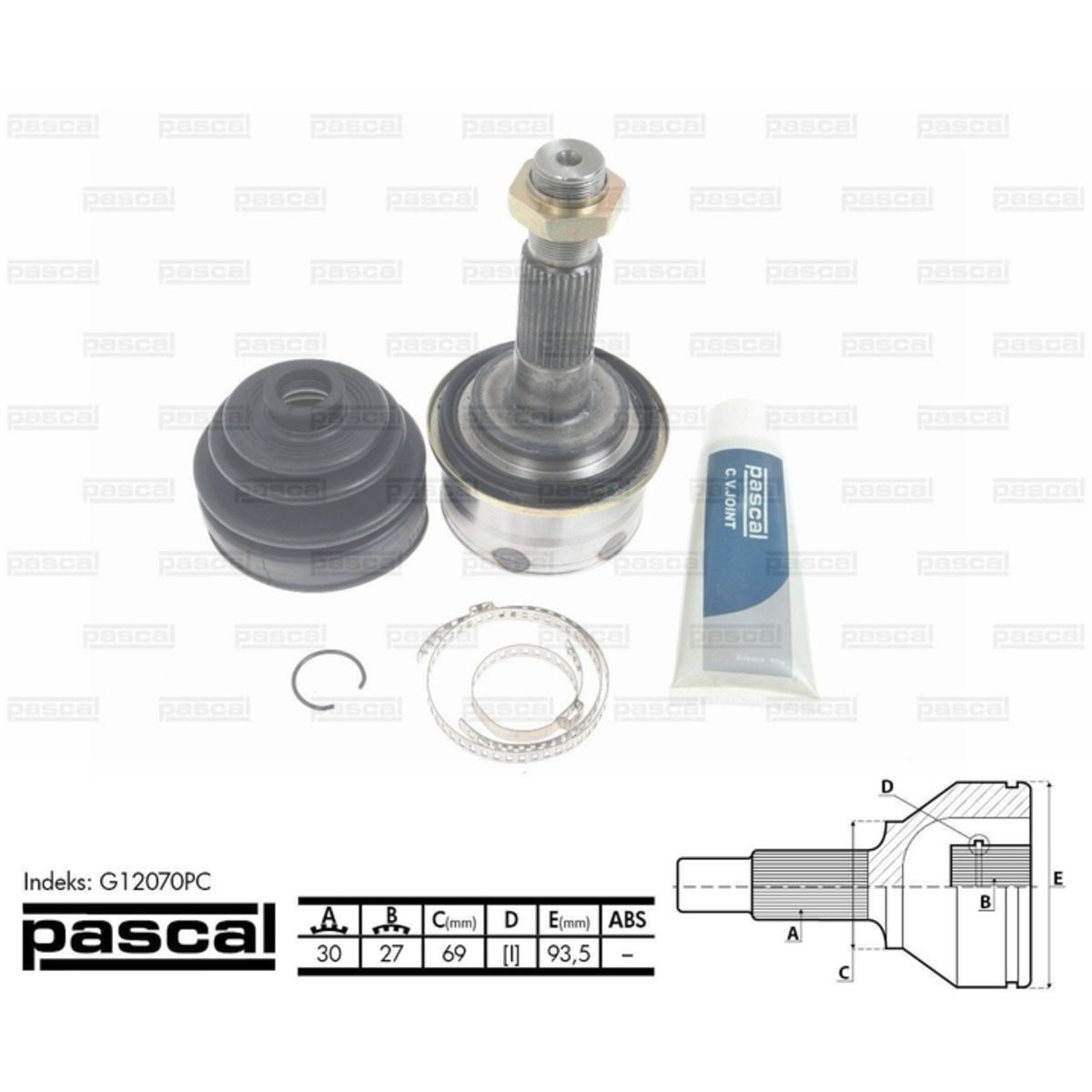 Image of Homokineet reparatie set, aandrijfas