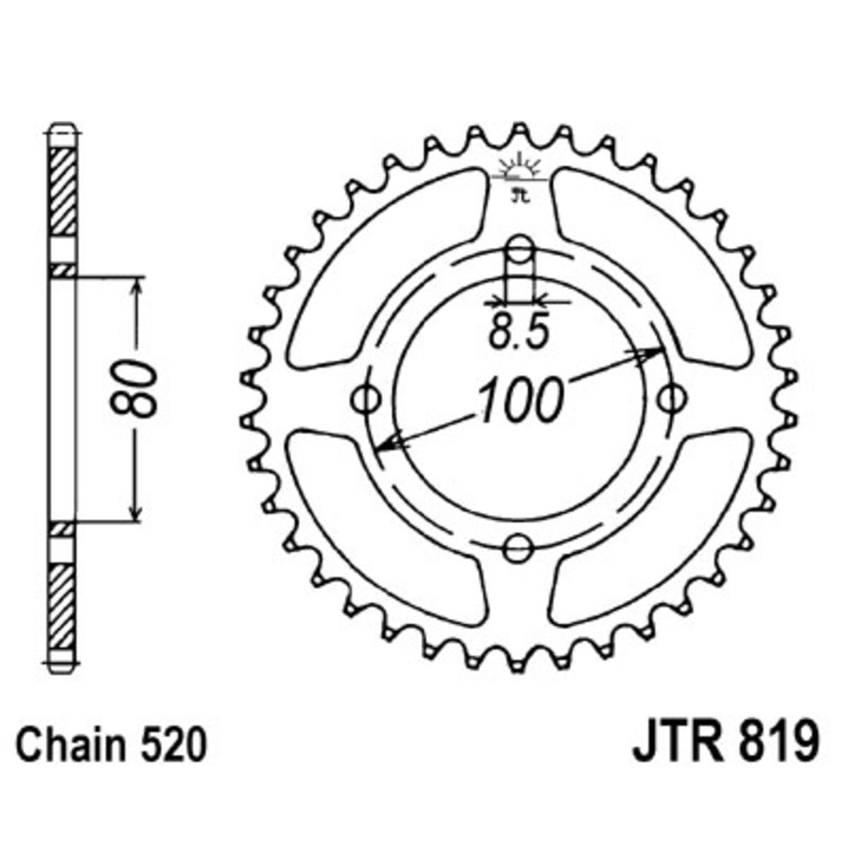 Pignone posteriore JTR 819,46